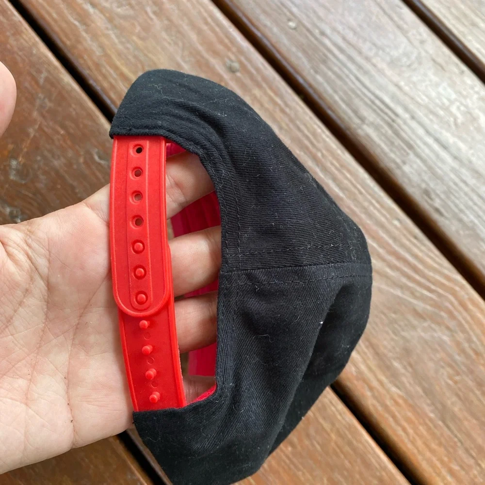 NEW Jordan Black and Red Snapback Hat toddler size with Holographic Logo
